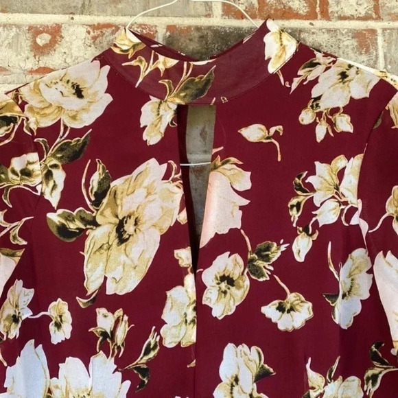 Lucca Floral High Neck Mini Dress - Picture 5 of 10